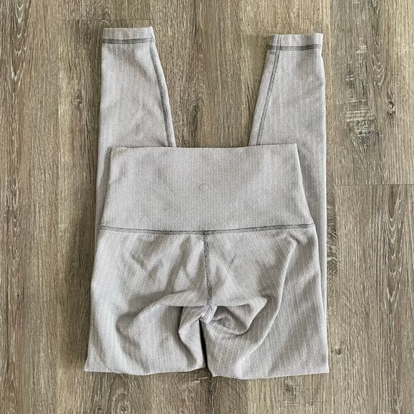 Lululemon Wunder Under Pant Legging Heathered White Slate Size: 6 - Picture 9 of 9